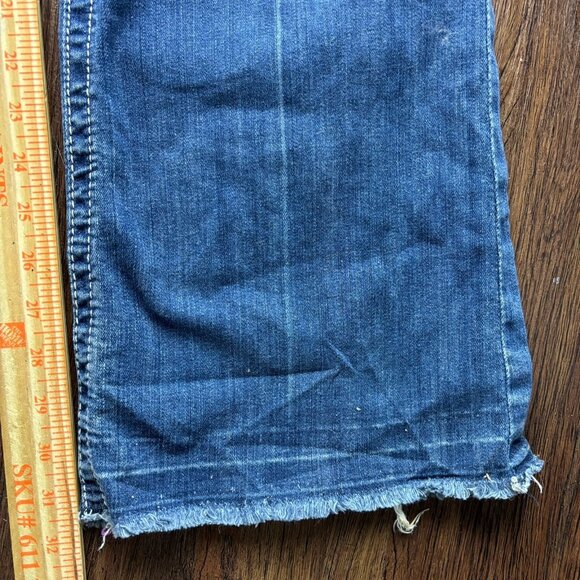 Ariat Trouser Bootcut Jeans Distressed Medium Wash Raw Hem Women’s Size 30r - Picture 10 of 12